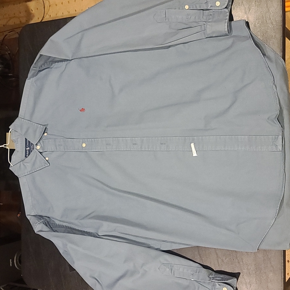 Polo Ralph Lauren men's Blake dress shirt grey blue XL